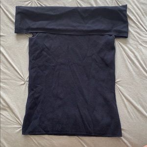 Navy Ann Taylor off the shoulder top